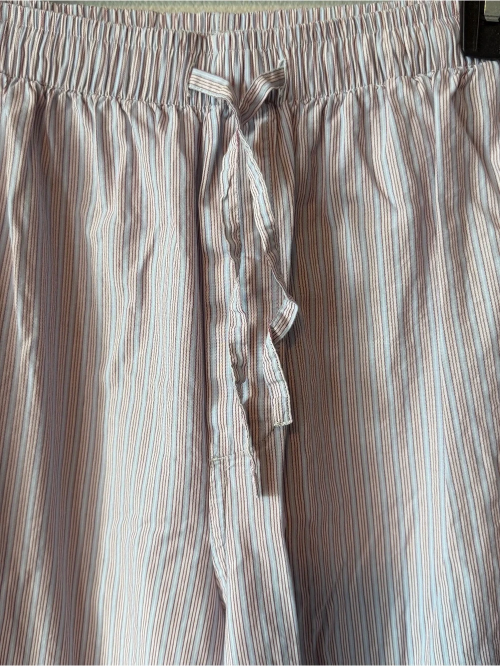 Brooks Brothers Light Blue, Brown, and White Pinstripe Pajama Pants Size Large